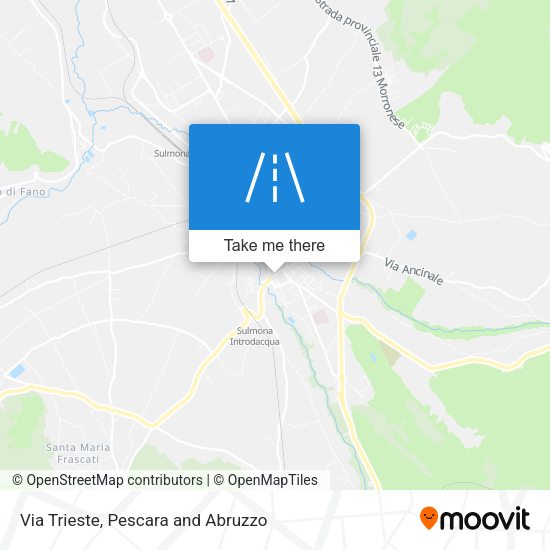 Via Trieste map