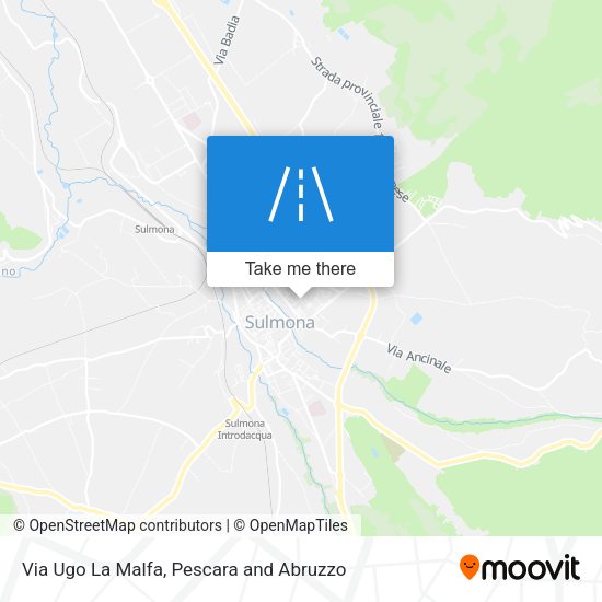 Via Ugo La Malfa map