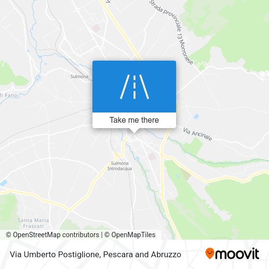 Via Umberto Postiglione map