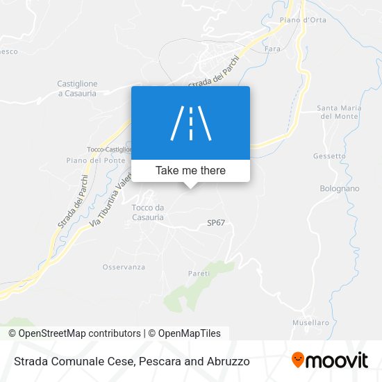 Strada Comunale Cese map