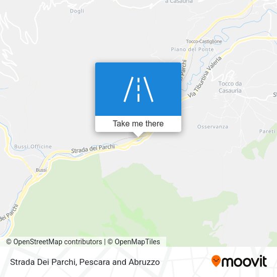 Strada Dei Parchi map