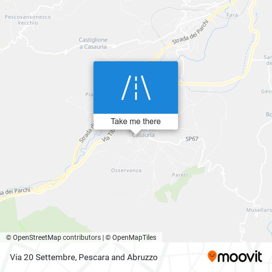 Via 20 Settembre map