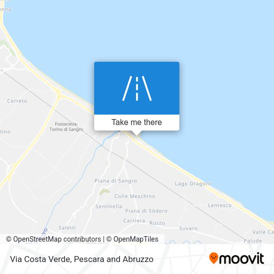 Via Costa Verde map