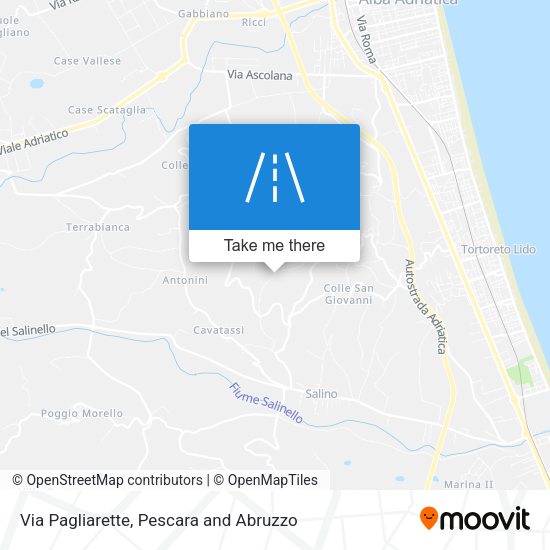 Via Pagliarette map