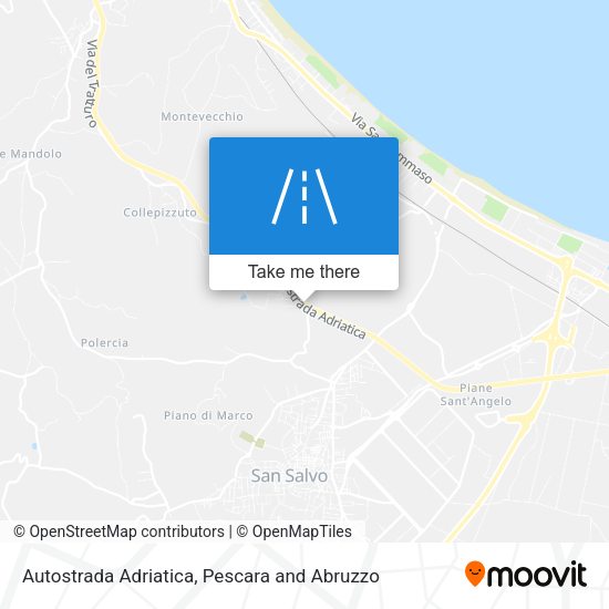 Autostrada Adriatica map