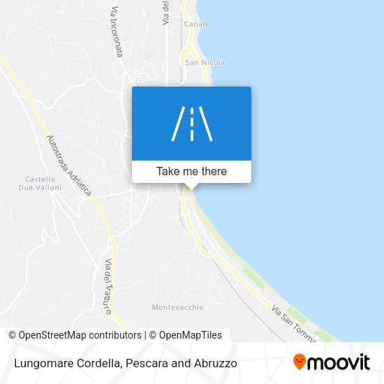 Lungomare Cordella map