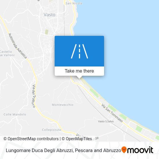 Lungomare Duca Degli Abruzzi map