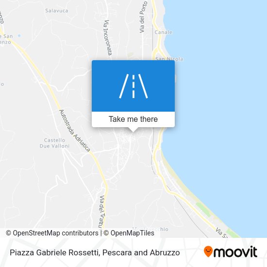 Piazza Gabriele Rossetti map