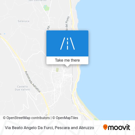 Via Beato Angelo Da Furci map