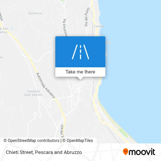 Chieti Street map