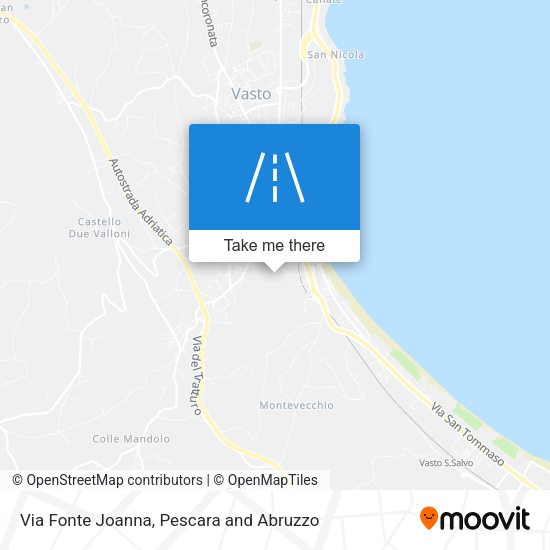 Via Fonte Joanna map