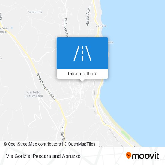 Via Gorizia map