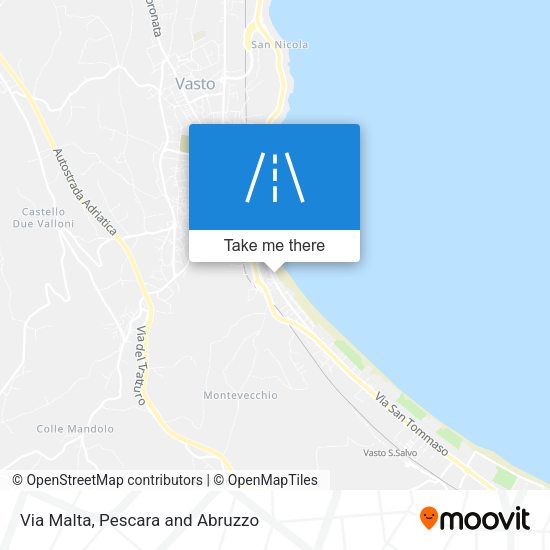 Via Malta map