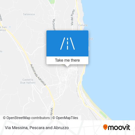 Via Messina map