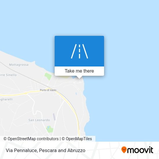 Via Pennaluce map