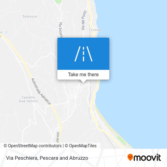 Via Peschiera map