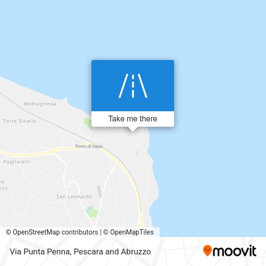 Via Punta Penna map
