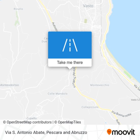 Via S. Antonio Abate map