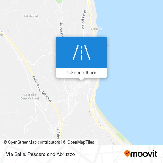 Via Salia map