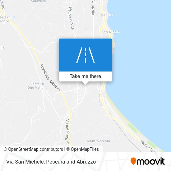 Via San Michele map