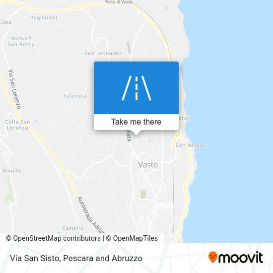 Via San Sisto map