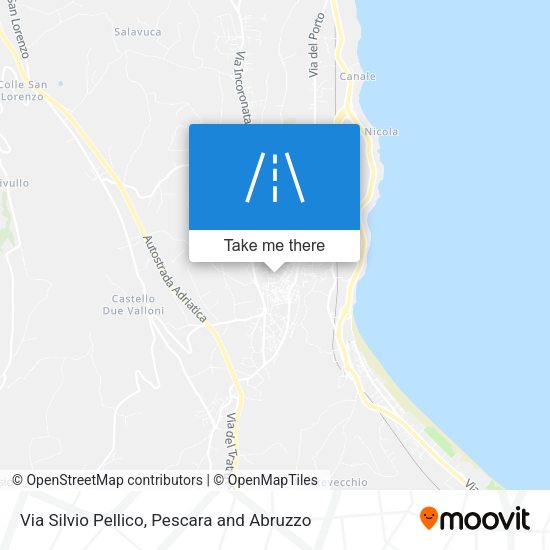 Via Silvio Pellico map