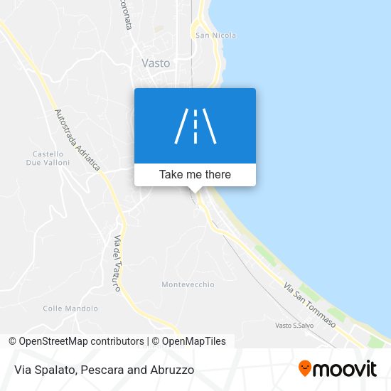 Via Spalato map