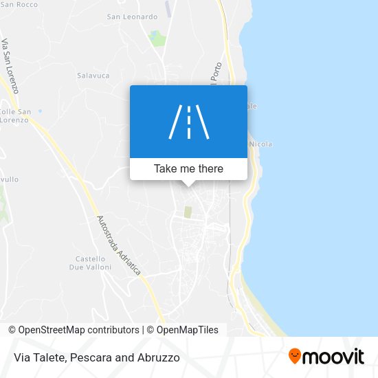 Via Talete map