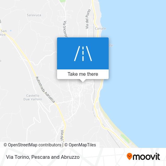Via Torino map