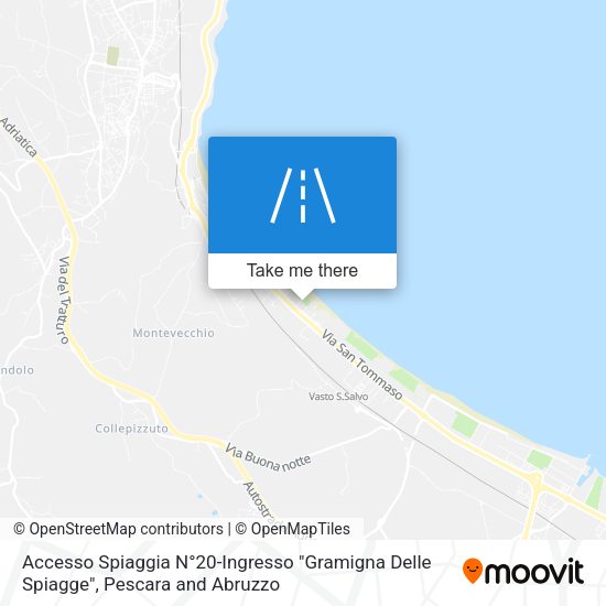 Accesso Spiaggia N°20-Ingresso "Gramigna Delle Spiagge" map