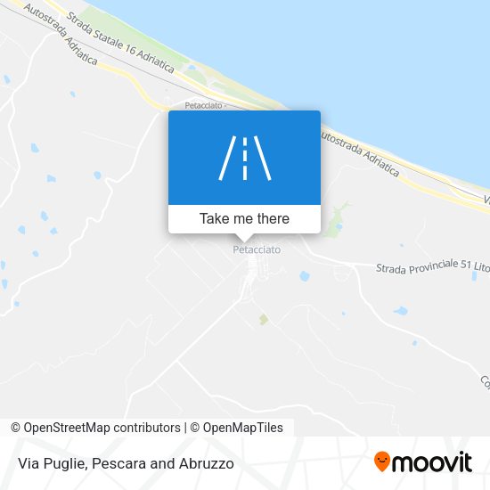 Via Puglie map