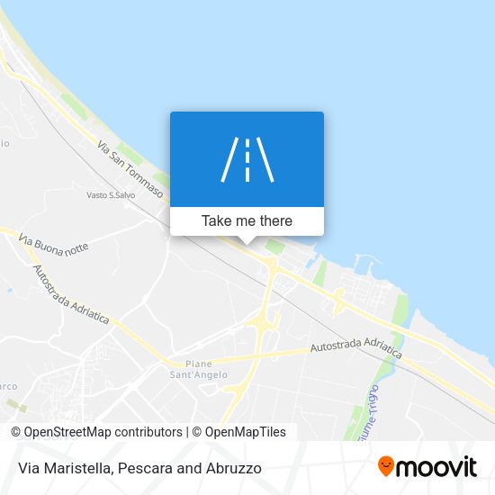 Via Maristella map