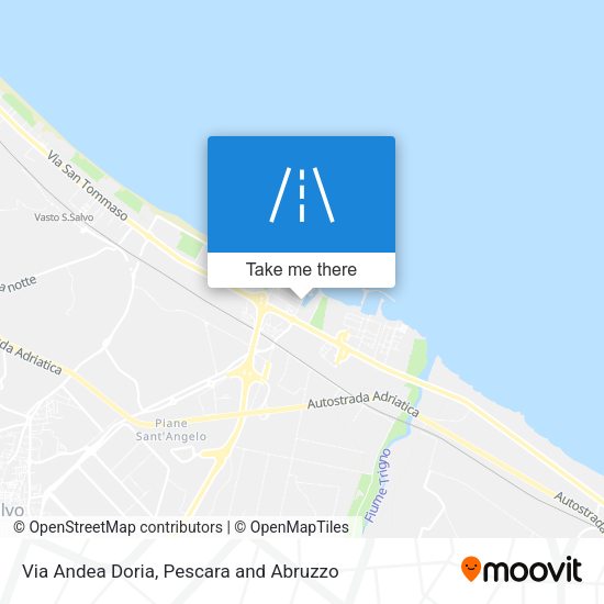 Via Andea Doria map