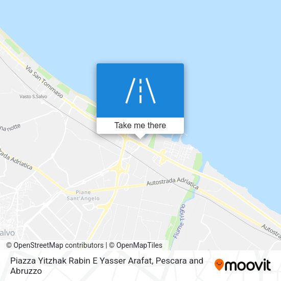 Piazza Yitzhak Rabin E Yasser Arafat map