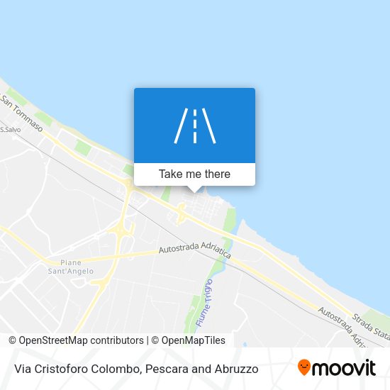 Via Cristoforo Colombo map