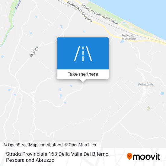 Strada Provinciale 163 Della Valle Del Biferno map
