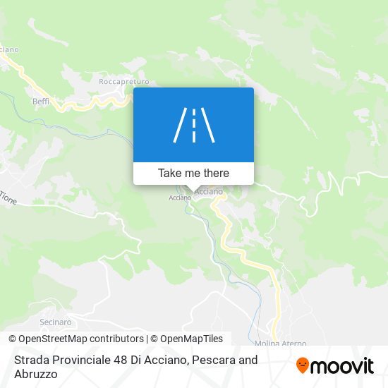 Strada Provinciale 48 Di Acciano map