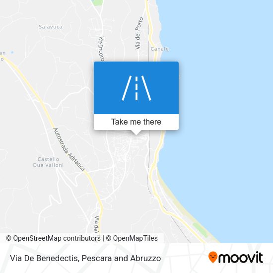 Via De Benedectis map