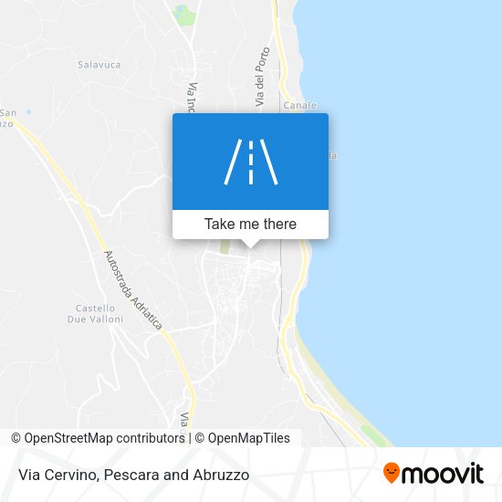 Via Cervino map