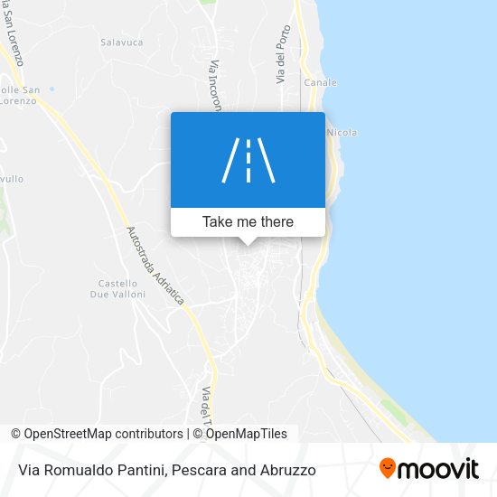 Via Romualdo Pantini map