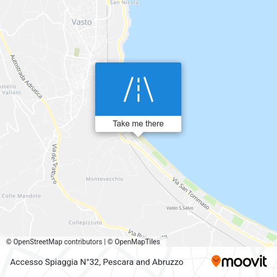 Accesso Spiaggia N°32 map