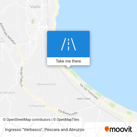 Ingresso "Verbasco" map
