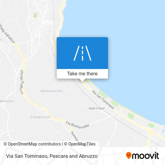 Via San Tommaso map