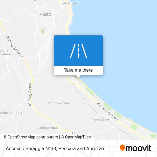 Accesso Spiaggia N°33 map