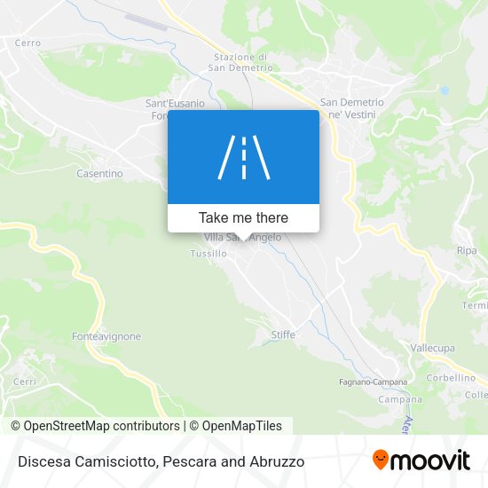 Discesa Camisciotto map