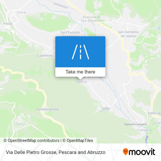 Via Delle Pietro Grosse map