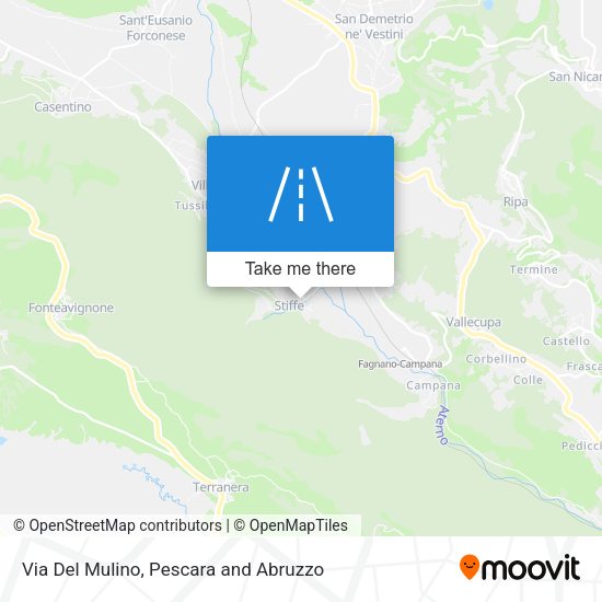Via Del Mulino map