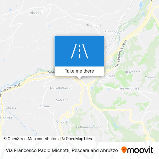 Via Francesco Paolo Michetti map