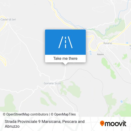 Strada Provinciale 9 Marsicana map