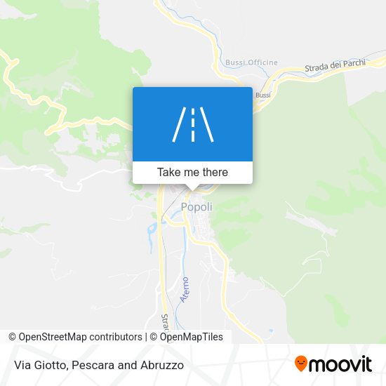 Via Giotto map